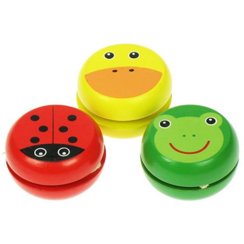 Image of Bigjigs Toys Bj139 Animal Yo-yo's (pack Of 3 - Designs Vary)