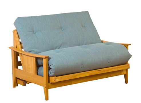 Image of Kyoto Atlanta 2 Seater Convertible Sofa Clic Clac Bed - Louisa Chocolate