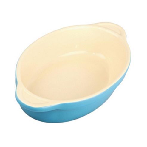 Image of Denby Ceramic Small Oval Dish, Azure Blue