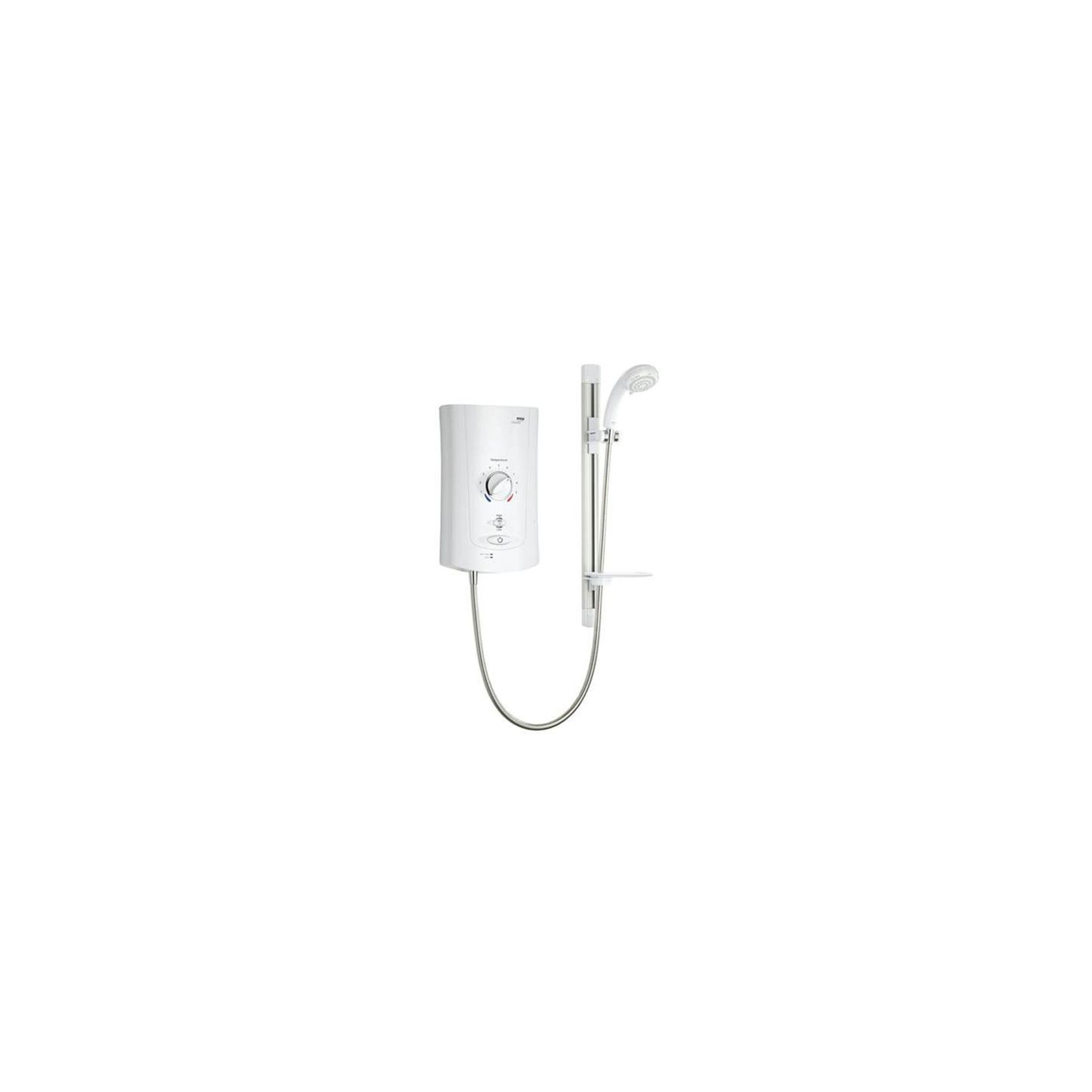 Mira Advance 9.0 kW Electric Shower for Low Pressure Systems, White/Chrome at Tesco Direct