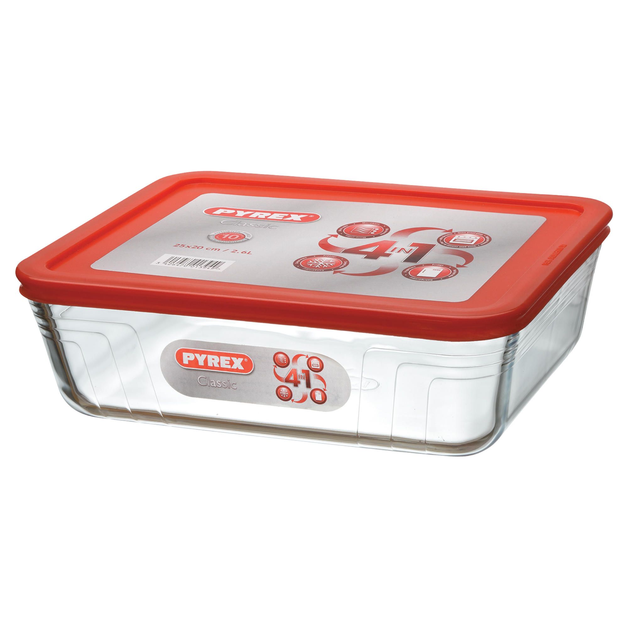 Pyrex 2 Litre Square Storage with Lid Pyrex 2 Litre Square Storage with Lid