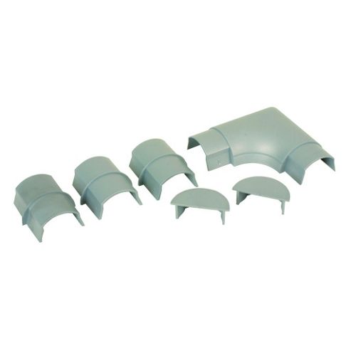 Image of Maplin Wide Silver Lcd Screen Trunking Accessory Pack