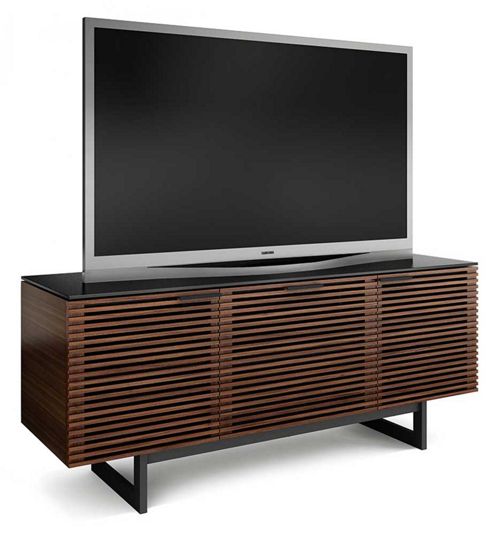 Image of Bdi Corridor 8177 Chocolate Stained Walnut Tv Stand