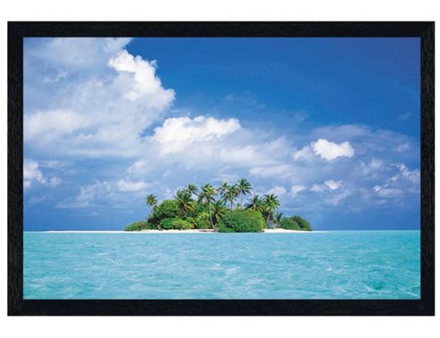 Image of Seascape Black Wooden Framed Treasure Island Poster