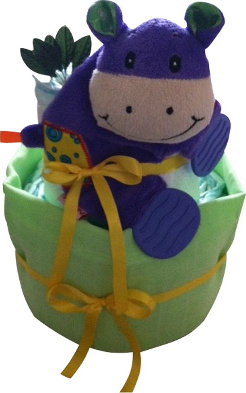 Image of Zuby Moo Moo Teether Nappy Cake