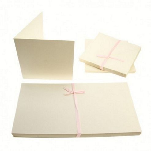 Image of Square Card Blanks 300gsm 50pk - Cream