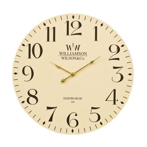 Image of Premier Housewares Classical Wall Clock - Cream