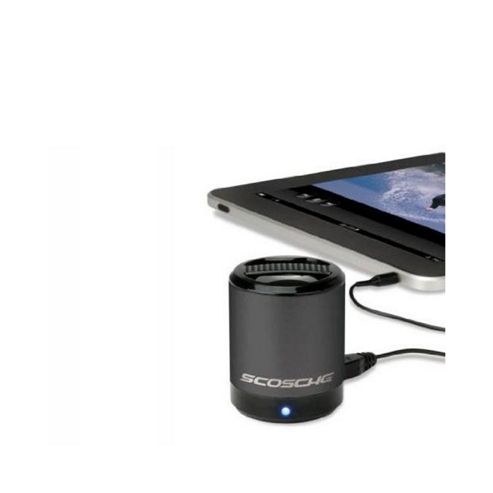 Image of Scosche Pmsbk Boomcan Portable Media Speaker. Black