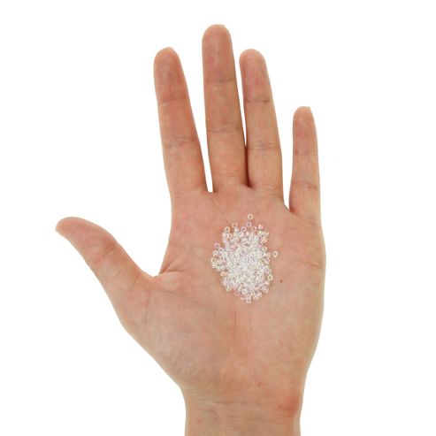 Image of Czech Seed Bead 8/0 Tr Iris Crystal