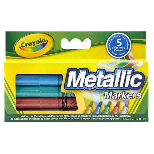 Image of Crayola Metallic Markers - 5 Pieces