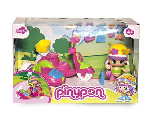 Image of Famosa Pinypon Motorbike With Sidecar, Includes Figure And Accessories