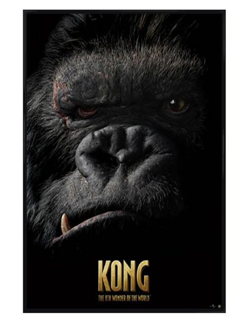 Image of King Kong Gloss Black Framed Peter Jackson's Poster