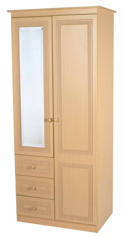 Image of Welcome Furniture Corrib Combi Wardrobe - Light Oak