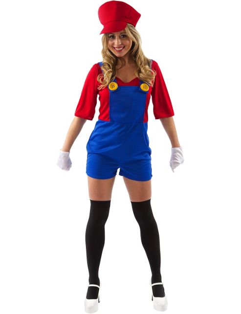 Image of Female Super Plumber Costume Large