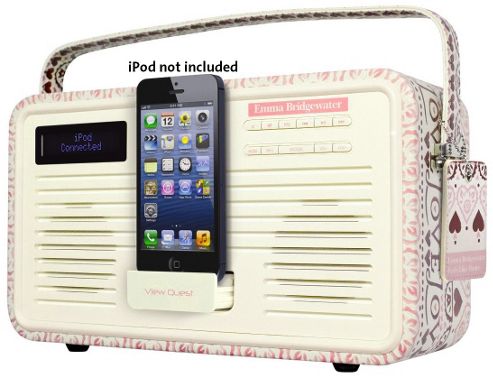 Image of Viewquest Emma Bridgewater Retro Dab+/fm Radio With Lightning Ipod Dock (sampler)