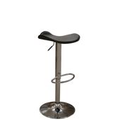 Saturn Black Faux Leather Bar Stool