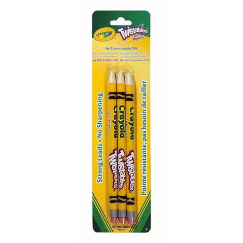 Image of Crayola Twistable Hb Pencils, 3 Pack