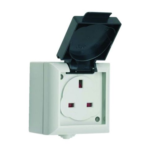Image of 13a Ip54 Rated Single Outdoor Socket