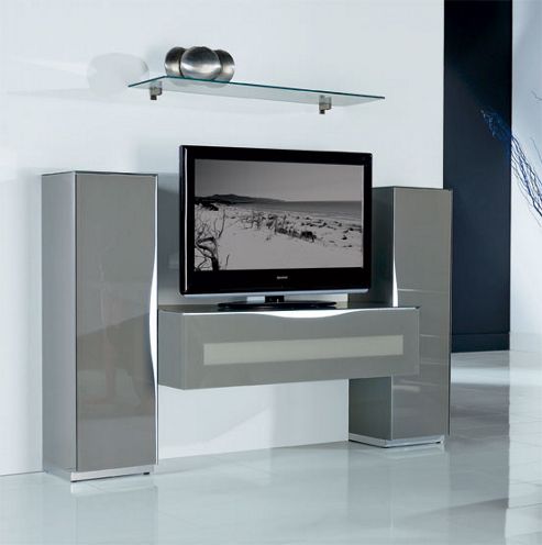 Image of Triskom Exclusive Composition 3 Tv Stand - Composition 3a - Grey