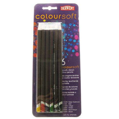 Image of Derwent Coloursoft 6 Blister