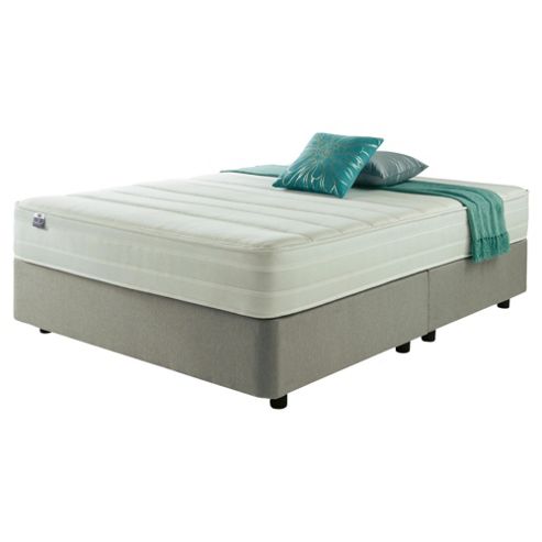 Image of Silentnight Mirapocket 1200 Classic Non Storage Super King Divan Light Grey No Headboard