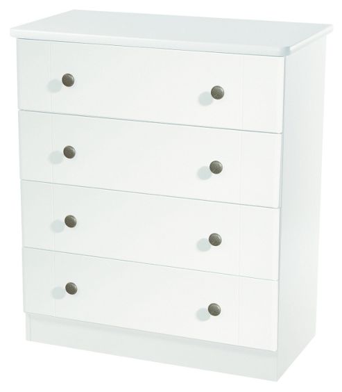 Image of Welcome Furniture Kingston 4 Drawer Chest - White