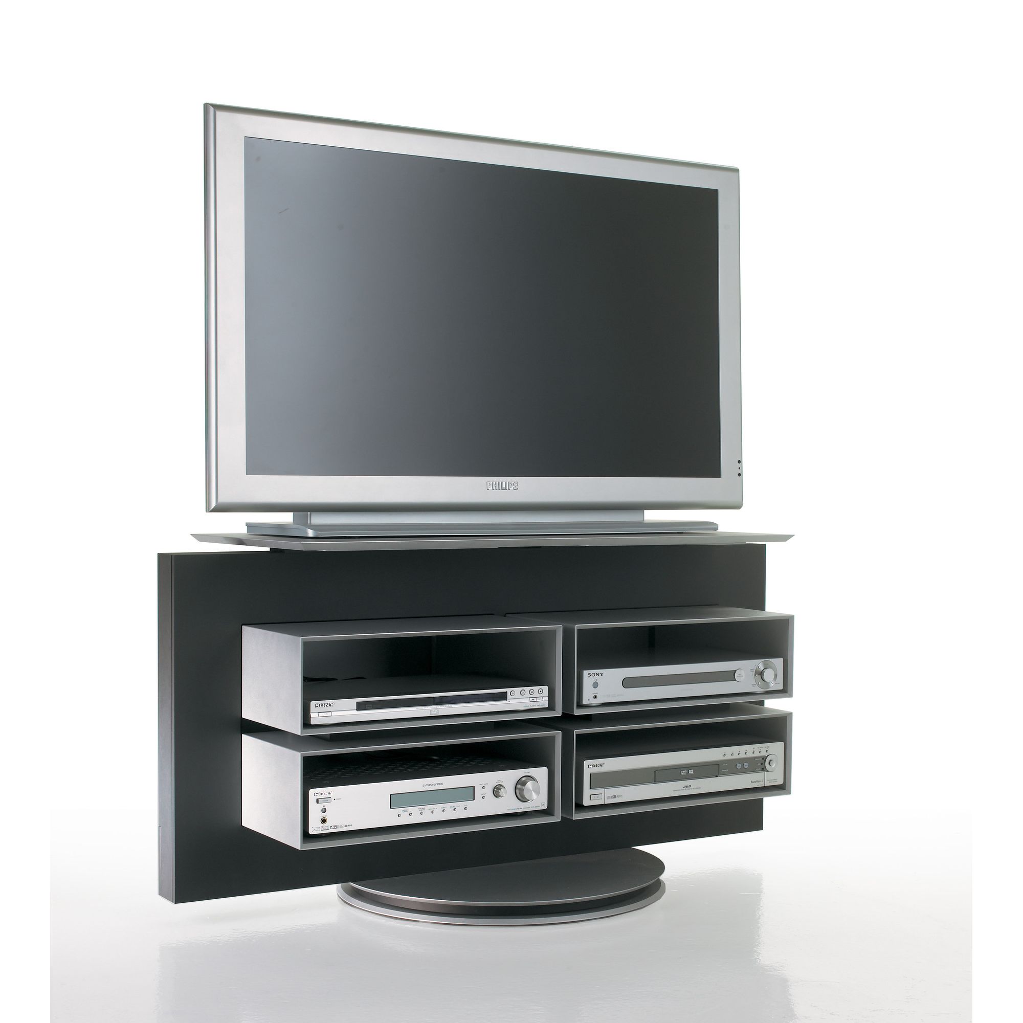 Luke Furniture TV Stand - Dark Grey at Tesco Direct