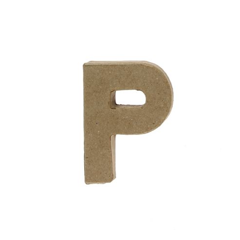 Image of Small Kraft Letter - P