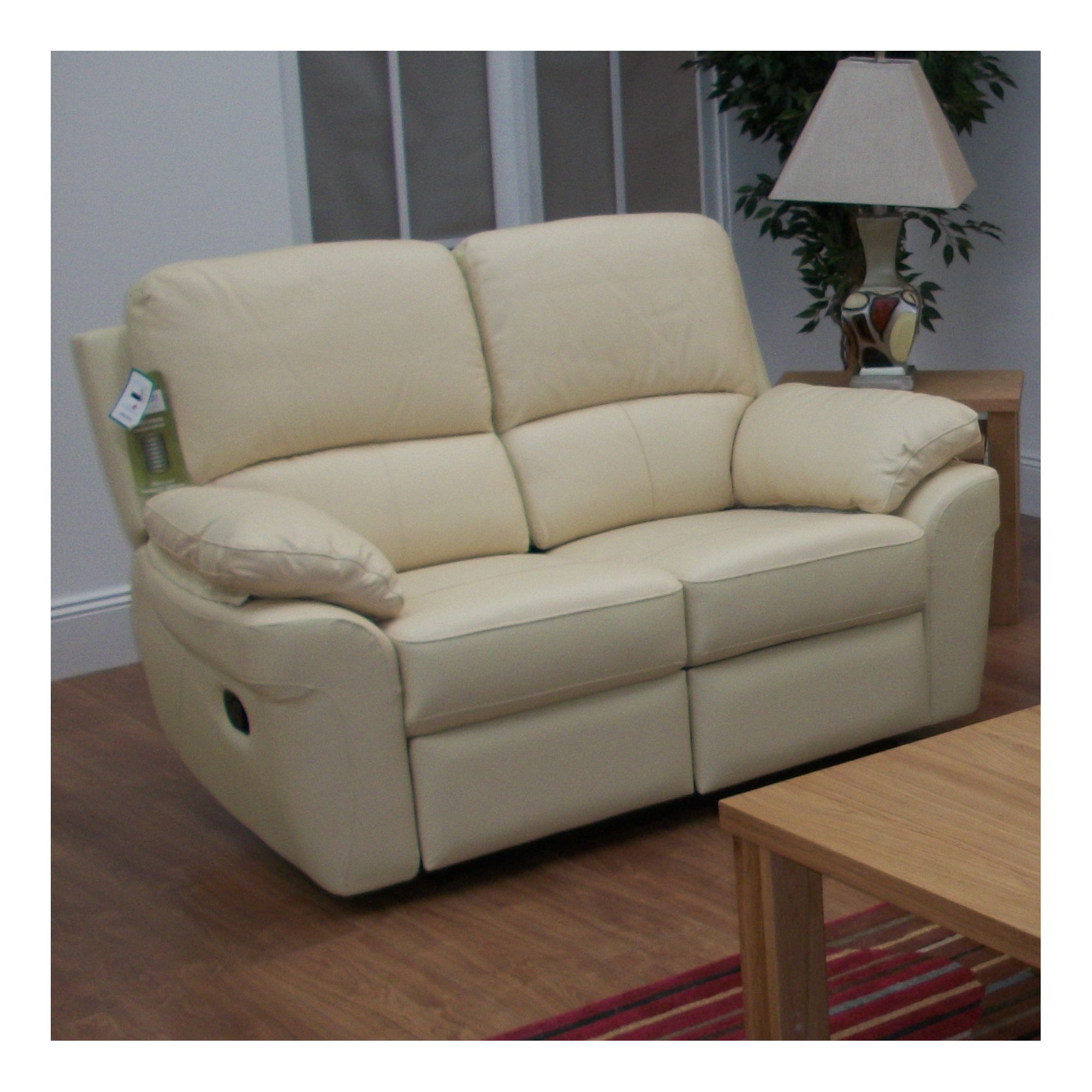 Furniture Link Monzano Two Seat Reclining Sofa in Ivory - Ivory at Tesco Direct