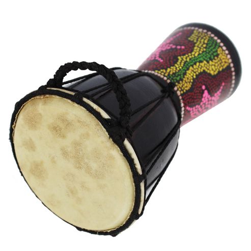 Image of A-star 5 Inch Painted Djembe