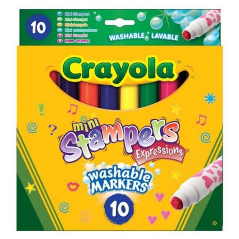 Image of Crayola 10 Mini Stampers Expressions