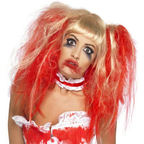 Image of Blood Drip Wig - Blonde & Red