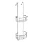 Smedbo Sideline Hanging Double Level Shower Basket in Polished Chrome