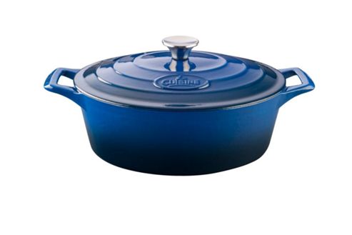 Image of La Cuisine Cookware Oval Casserole In Blue