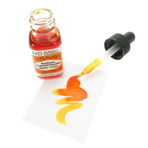 Image of Dr. Ph. Martin's Radiant Concentrated Watercolours - Sunset Orange