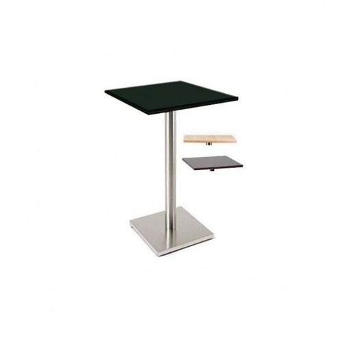 Image of Pro Global Sicily Square Bar Table - Black
