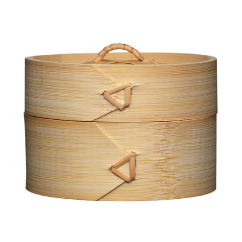 Image of World Of Flavours Oriental Individual Bamboo Steamer, 10cm