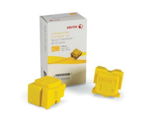 Image of Xerox Ink Sticks For Colorqube 8570 Printers (2 Sticks) - Yellow
