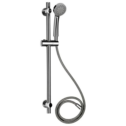 Image of Croydex Shower Raiser Rail And Three Function Accessory Set, White