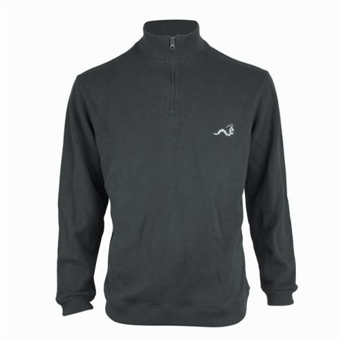 Image of Woodworm Golf Half Zip Sweater Grey 2xl