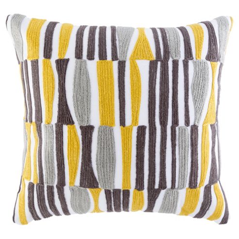 Image of Arai Pattern Cushion, Yellow