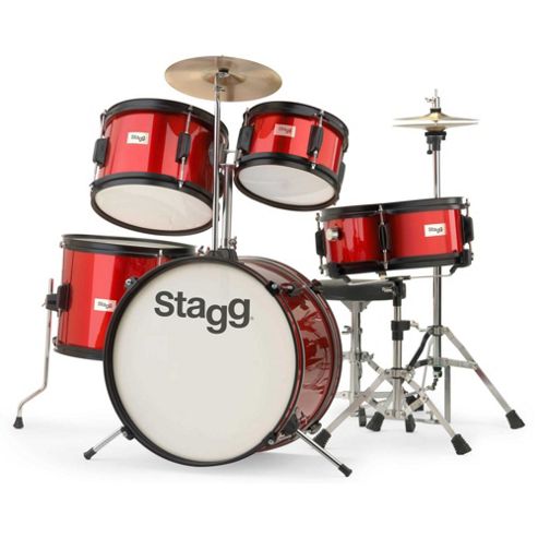 Image of Stagg Tim J 5 Piece Junior Drum Kit - Red