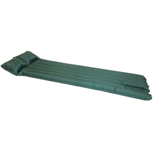 Image of Yellowstone Backpacker 6 Reed Air Bed With Pillow Green