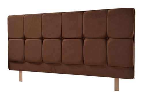 Image of Humza Amani Milan Upholstered Headboard - Small Single 2ft6 - Brown