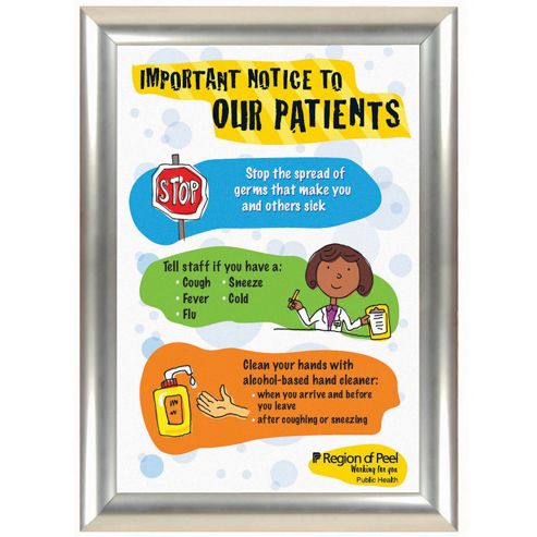 Image of Busyfold Busygrip Stainless Steel Poster Frame - 118.9 Cm H X 84 Cm W