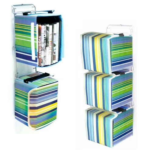 Image of Wall Mounted Canvas Storage Boxes - 33 Cd / 20 Dvd Blu-ray