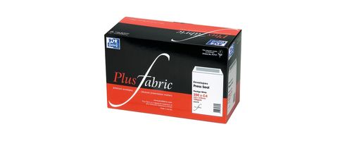 Image of Plus Fabric Envelopes Pocket Peel And Seal White