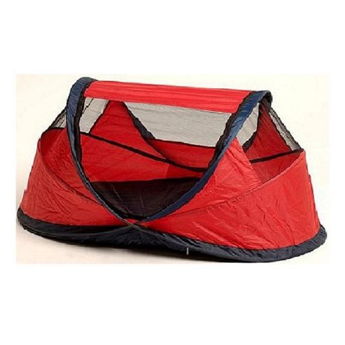 Image of Nsauk Standard Pop Up Travel Cot Small Red 0-2 Years