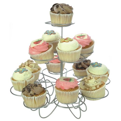 Image of Gusta 26cm Stainless Steel Cupcake Stand