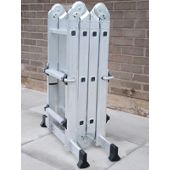 Multifold Ladder With Telescopic Feet